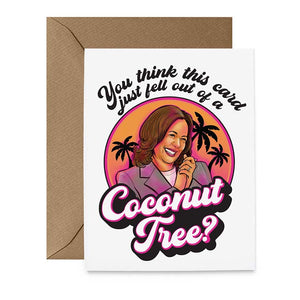 Kamala Coconut Tree Card